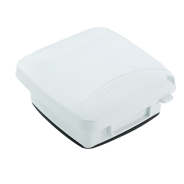 Intermatic - WP5220W - Extra-Duty Plastic In-Use Weatherproof Cover, Double-Gang, Vrt, 2.25" White