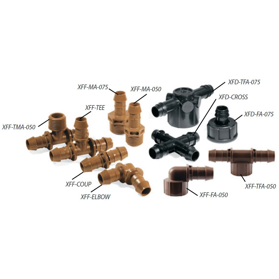 Rain Bird XF Series 17mm Insert Fittings | 17mm Barb Dripline
