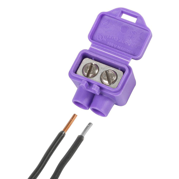 King Innovation AlumiConn Conector de cable Al/Cu de 2 puertos (paquete de 25) 95025 