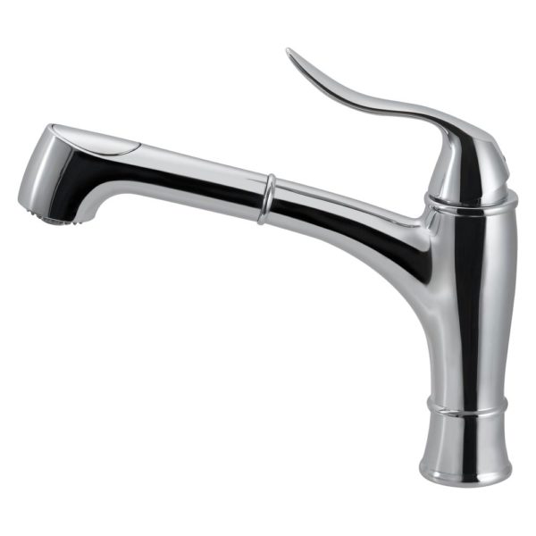 Hamat - ARPO-2000 BN - Dual Function Pull Out Kitchen Faucet in Brushed Nickel
