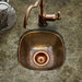 Houzer - Houzer HW-SCH1BF Hammerwerks Series Undermount Copper Single Bowl Bar/Prep Sink, Antique Copper -  - Bar Sink - Undermount  - Big Frog Supply - 2