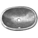 Houzer - Houzer HW-EL2ES Hammerwerks Series Ellipse Topmount Pewter Lavatory Sink, Pewter - Default Title - Bathroom Sink - Topmount  - Big Frog Supply - 1