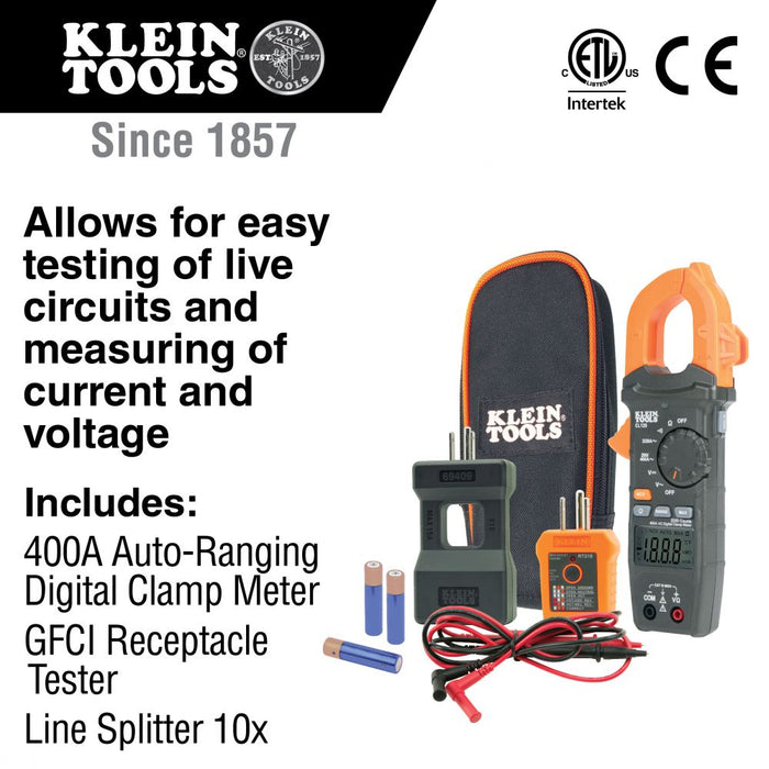 Klein Tools - CL120KIT - Clamp Meter Electrical Test Kit
