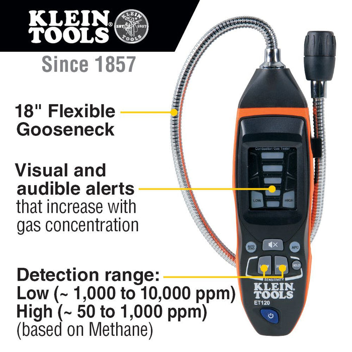 Klein Tools - ET120 - Combustible Gas Leak Detector