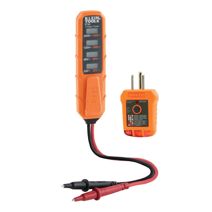 Klein Tools - ET45VP - AC/DC Voltage and Receptacle Electrical Test Kit
