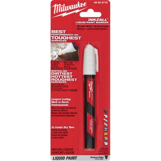 Milwaukee Tools INKZALL Marcador de pintura blanca