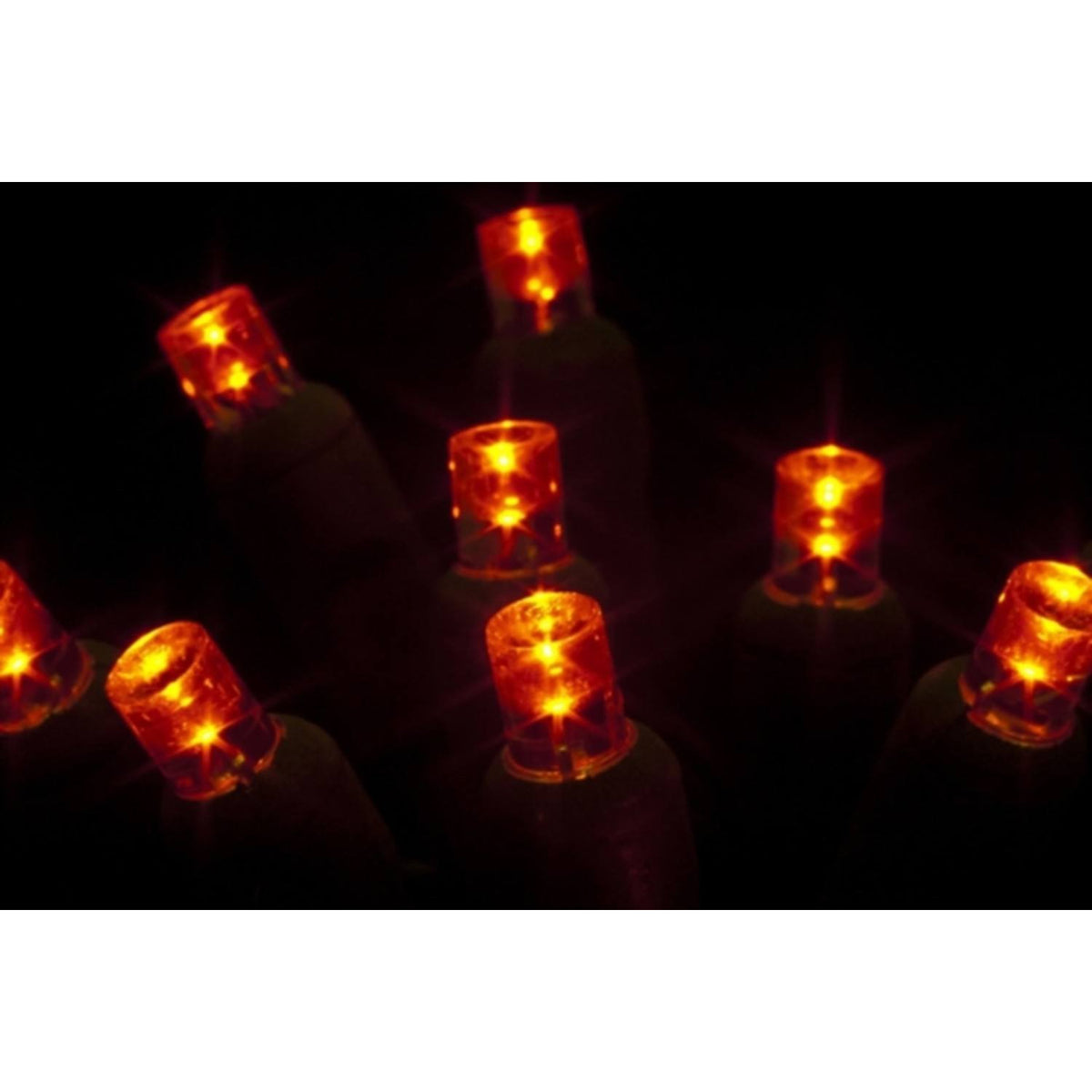 LED 5MM String Lights, Orange, 70 Bulbs, 4