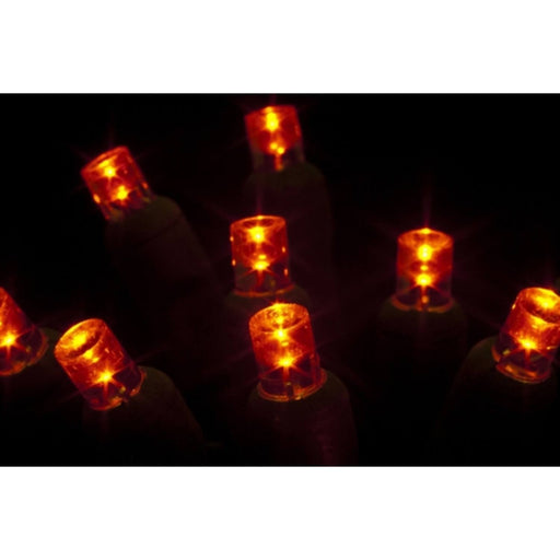 Seasonal Source - 70 5MM Orange LED Holiday Lights, 4" Spacing -  - Standard Strands  - Big Frog Supply