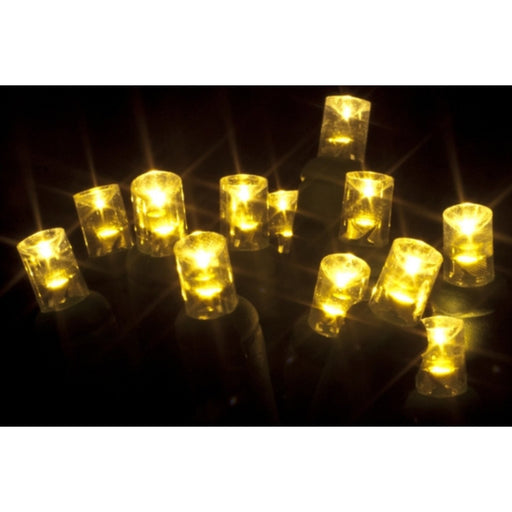 Seasonal Source - 70 5MM Warm White LED Holiday Lights, 4" Spacing, White Wire -  - Standard Strands  - Big Frog Supply