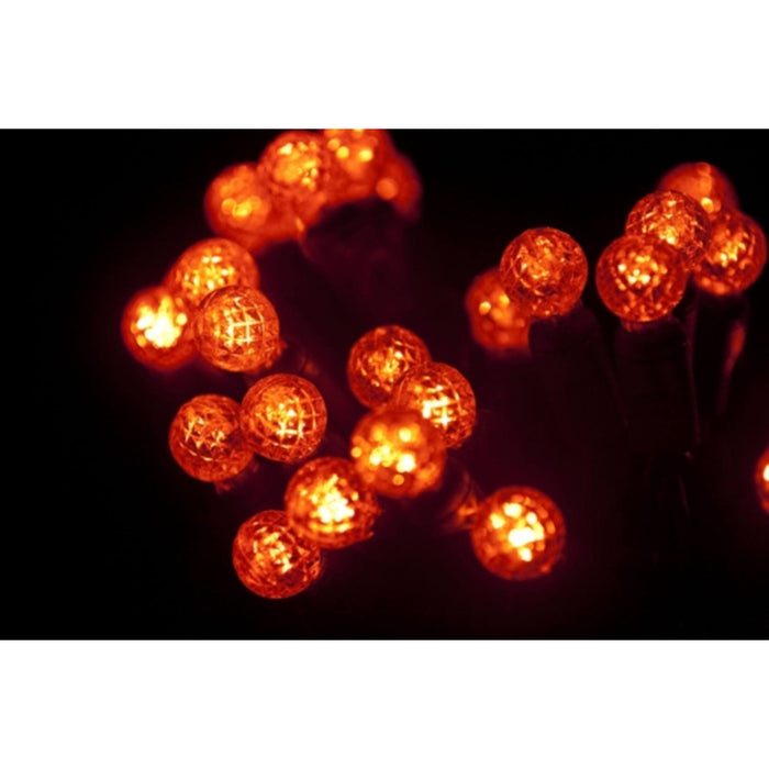 Seasonal Source - 70 G12 Orange LED String Lights, 4" Spacing -  - Standard Strands  - Big Frog Supply
