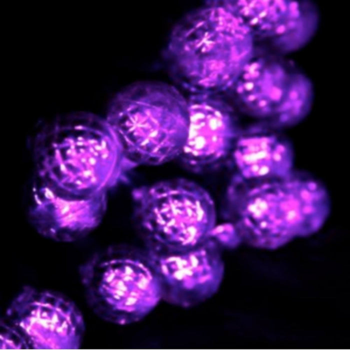 Seasonal Source - 70 G12 Purple LED String Lights, 4" Spacing -  - Standard Strands  - Big Frog Supply