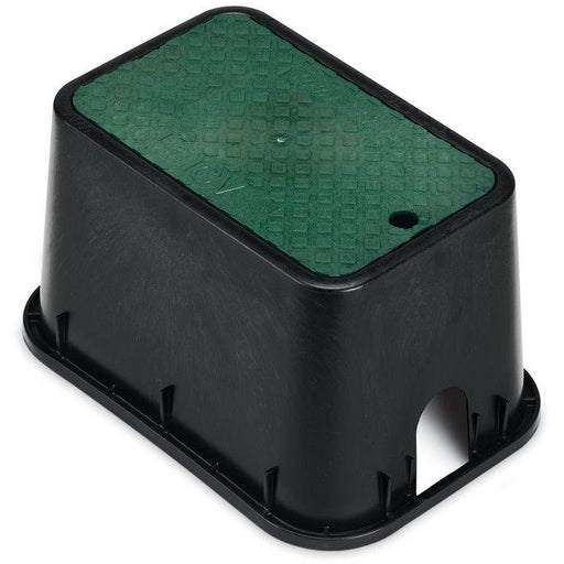 Rain Bird - PVBMST - 10 in. PVB Mini Standard Valve Box - Black Body & Drop-in Green Lid -  - Irrigation  - Big Frog Supply