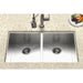 Houzer - Houzer CTD-3350 Contempo Series Undermount Stainless Steel 50/50 Double Bowl Kitchen Sink -  - Kitchen Sink - Undermount  - Big Frog Supply - 2