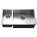 Houzer - Houzer CTO-3370SL Contempo Series Undermount Stainless Steel 70/30 Double Bowl Kitchen Sink, Prep bowl left - Default Title - Kitchen Sink - Undermount  - Big Frog Supply - 1