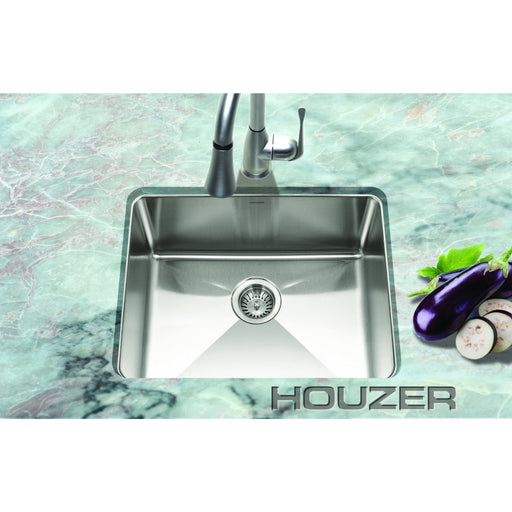 Houzer - Houzer NOS-4100 Nouvelle Series 25mm Radius Undermount Stainless Steel Single Bowl Kitchen Sink -  - Kitchen Sink - Undermount  - Big Frog Supply - 2