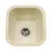 Houzer - Houzer PCB-1750 Porcela Series Porcelain Enamel Steel Undermount Bar/Prep Sink - Biscuit - Kitchen Sink - Undermount  - Big Frog Supply - 2