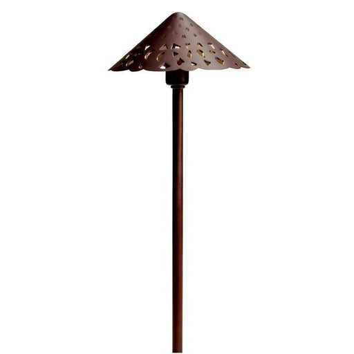 Kichler - Cast Hammered Roof Path Light - Bronzed Brass - Landscape Lighting  - Big Frog Supply - 1