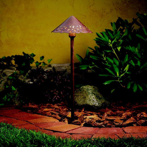 Kichler - Cast Hammered Roof Path Light - Textured Tannery Bronze - Landscape Lighting  - Big Frog Supply - 2