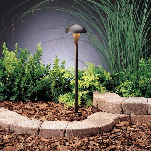 Kichler - Eclipse Dome Cap Path and Spread Light - Architectural Bronze - Landscape Lighting  - Big Frog Supply - 1