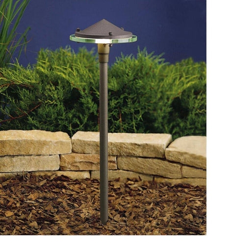 Kichler - Glass and Metal Path and Spread Light - Architectural Bronze - Landscape Lighting  - Big Frog Supply - 1