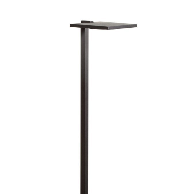 Kichler - LED Shallow Shade Large Path Light, Textured Black, Updated LED Lamp Style -  - Landscape Lighting  - Big Frog Supply