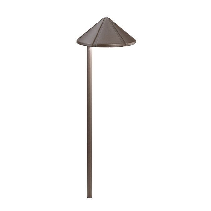 Kichler - LED Side Mount Path Light, Updated LED Lamp Style, Updated LED Lamp Style - Architectural Bronze / Warm White (2700K) - Landscape Lighting  - Big Frog Supply - 2