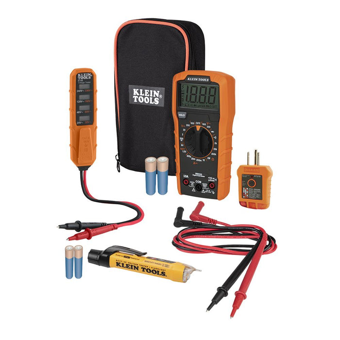 Kit de prueba eléctrica para multímetro digital Klein Tools MM320KIT 