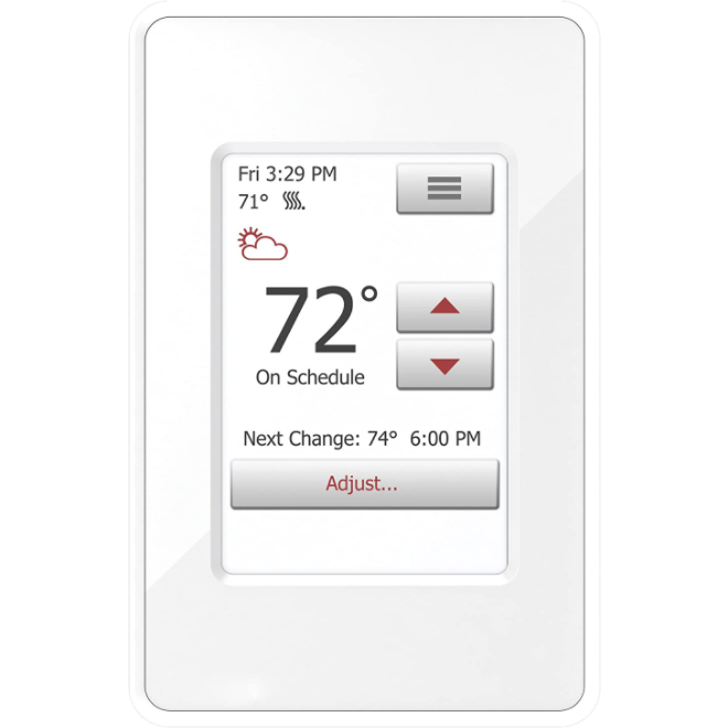 Warmly Yours UDG4-4999-WY nSpire Touch Programmable Thermostat (White)