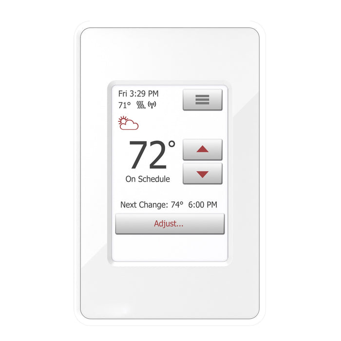 NSpire Touch WiFi: WiFi And Touch Thermostat. Programmable, Class A GFCI, W/Floor Sensor