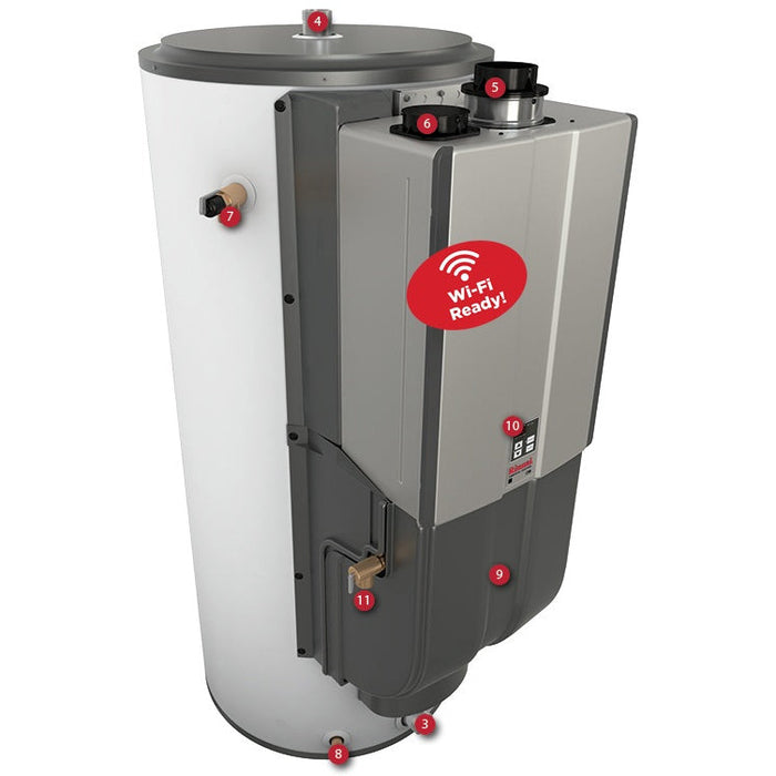 Rinnai CHS199100iN Demand Duo Tankless Hybrid Water Heater